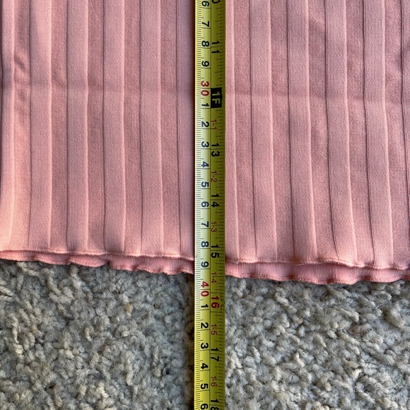 Two Brand New NWT Offline by Aerie Groove Ribbed Skirts Medium Tan Peach Pink - Picture 5 of 6